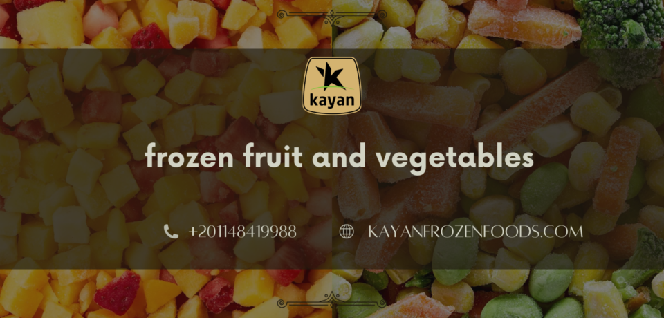 frozen fruit and vegetables​