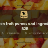 Frozen fruit purees and ingredients B2B