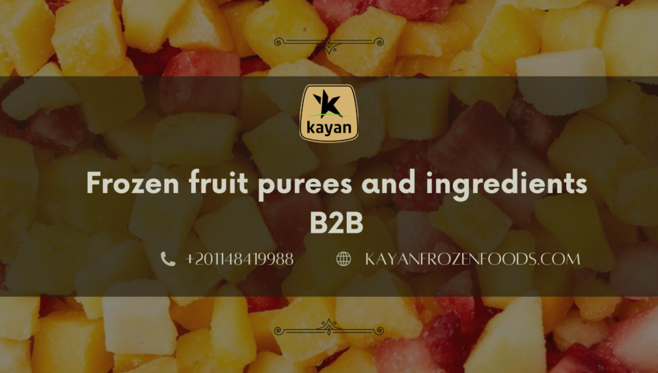 Frozen fruit purees and ingredients B2B